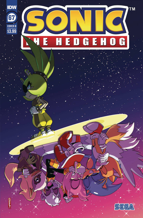 IDW Publishing Sonic The Hedgehog Comic Book 67 Jampole Cover B