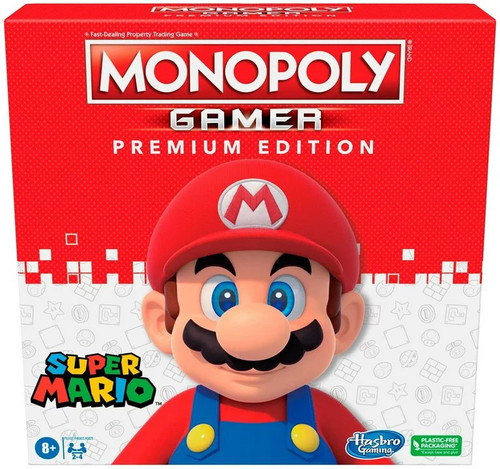 Monopoly Super Mario Gamer Edition Board Game Hasbro Toys - ToyWiz