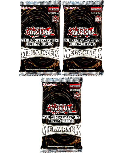 yugioh 25 card pack Amazon.com: KONAMI Yu-Gi-Oh! Trading Card Game 25th Anniversary Dueling  Heroes Booster MEGA Pack [18 Cards] : Toys & Games