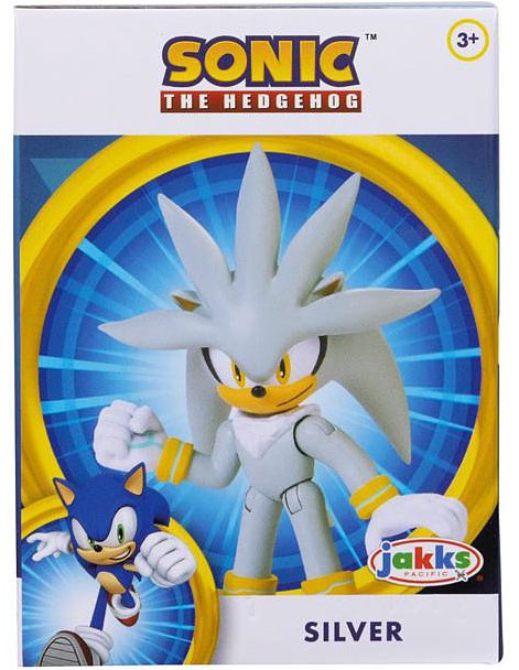 Sonic The Hedgehog Super Posers 6 Action Figure Silver 