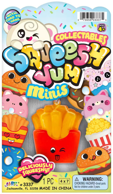 Squeesh Yum Minis Fries Mini Squeeze Toy RANDOM Expression Ja-Ru