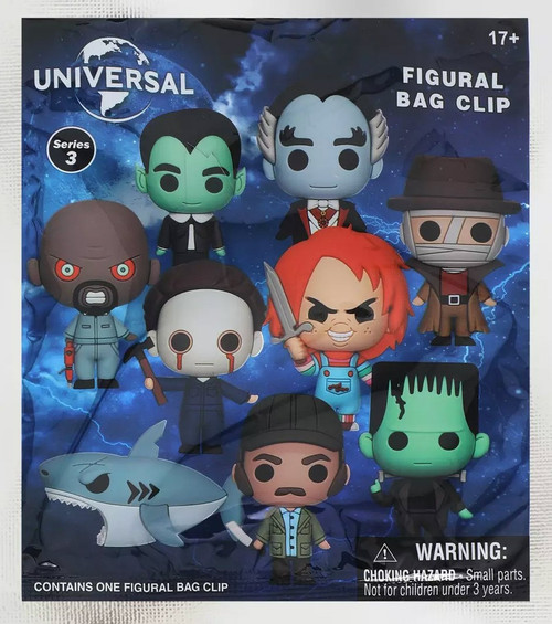 Horror 3D Figural Foam Bag Clip Universal Vault Horror Series 3 Mystery ...