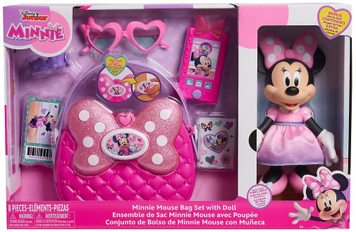 Disney Minnie Mouse Bag Set with Doll Exclusive 10 Playset Just