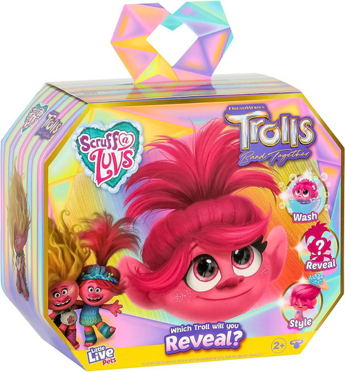 Little Live Pets Scruff A Luvs Trolls Band Together Plush Surprise
