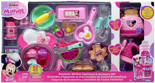 Disney Minnie Mouse Bowtastic Kitchen Appliance Accessory Set Just Play -  ToyWiz