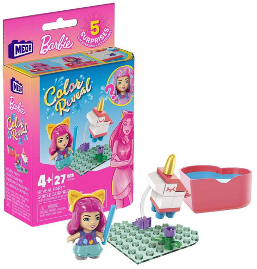 Barbie MEGA Color Reveal Reveal Party Building Set HPF48 Mattel - ToyWiz