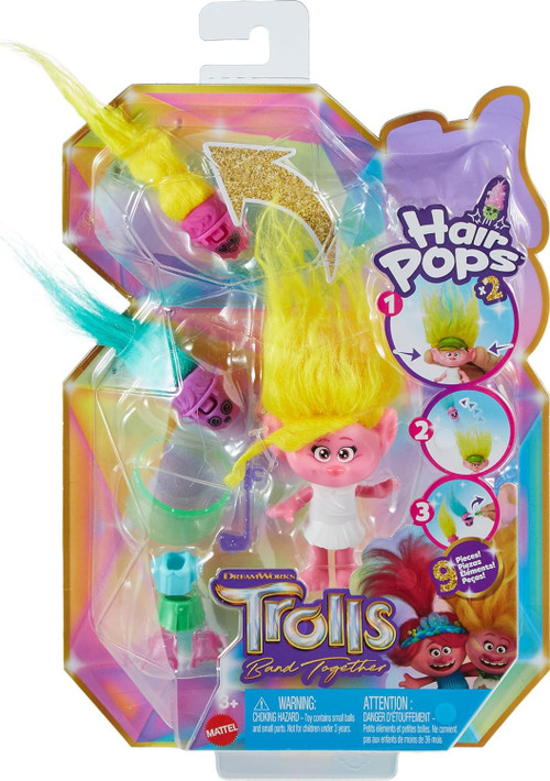 Trolls Band Together Hair Pops Viva Mini Doll Mattel - ToyWiz