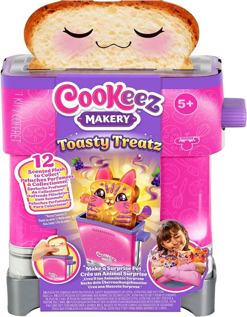 Cookeez Makery Bake Your Own Plush BAKED Treatz Oven Playset [1 RANDOM  Mystery Interactive Plush]