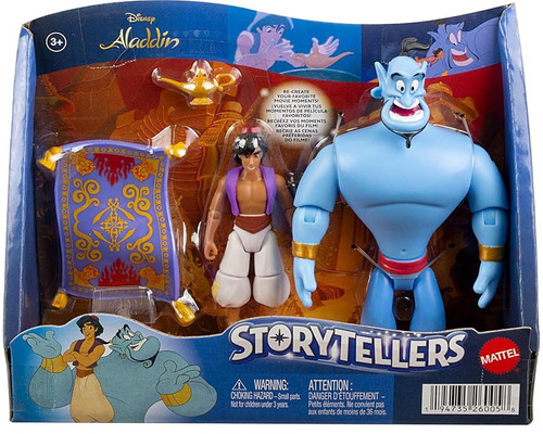 Disney Aladdin Storytellers Genie, Aladdin Carpet Action Figure 3