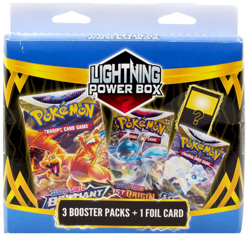 Pokemon Lightning Power Box 3 Booster Packs 1 Foil Card MJ Holdings - ToyWiz
