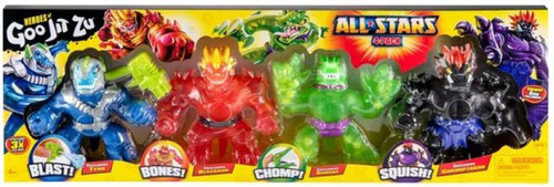 Heroes of Goo Jit Zu All Stars Tyro, Blazagon, Shredz Corruptagon