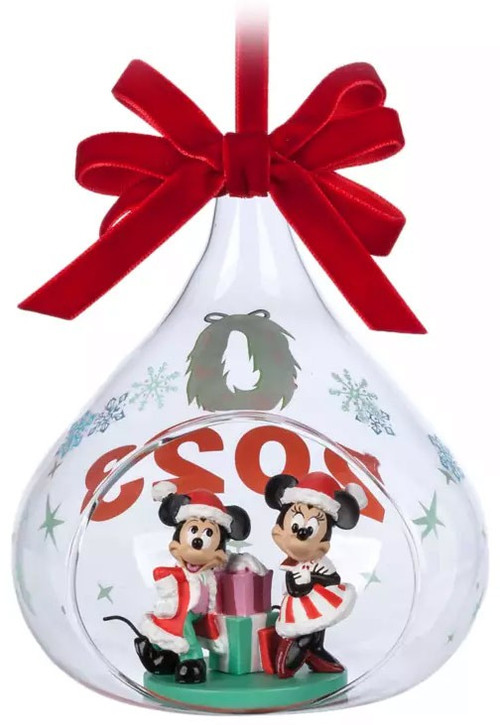 Disney Mickey & Minnie Mouse Christmas Glassware Set 9oz