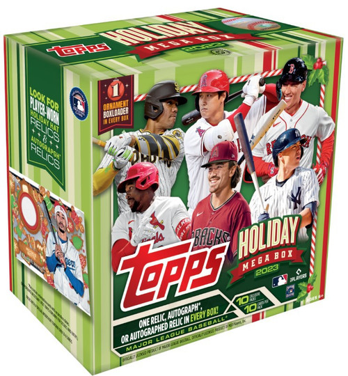 シングルカード Topps - MLB 2020 Topps Holiday Baseball Mega Box MLB 2024 Topps Holiday Mega Box | 10 Packs | Free Shipping