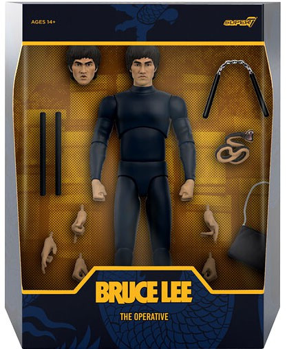 Super7 Ultimates Bruce Lee 7 Action Figure The Operative - ToyWiz