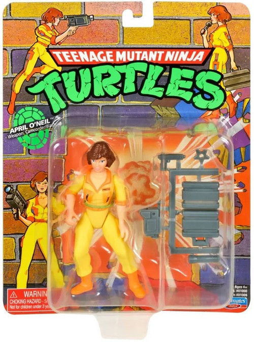 Playmates Tartarughe Ninja Turtles TMNT APRIL O'NEIL Action Figure in Card,  2004 - Muro di Musolino Fabio