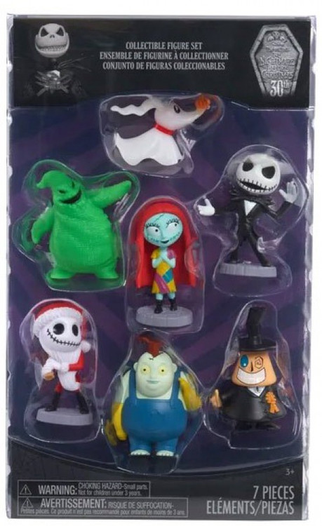 The Nightmare Before Christmas Jack, Sally, Zero, Mayor, Oogie Boogie,  Behemoth Santa Jack Exclusive 2.5 Mini Figure 7-Pack Just Play - ToyWiz