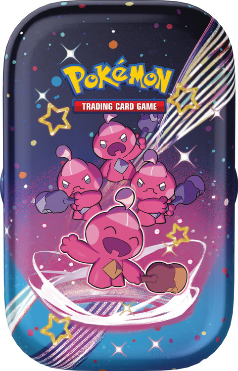 Pokemon Trading Card Game Scarlet Violet Paldean Fates Tinkatink Mini Tin 2  Booster Packs Art Card Pokemon USA - ToyWiz