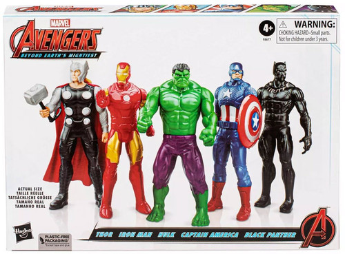 Titan Hero Series - Pack de 4 figurines Iron Man, Captain America, Black  Panther et Iron Spider - Avengers