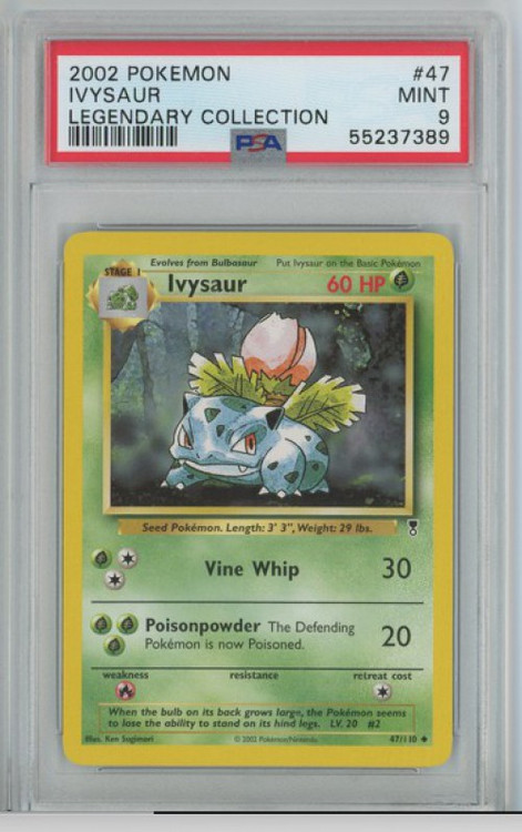 Pokemon Legendary Collection Ivysaur Graded Card 47 PSA 9 Pokemon