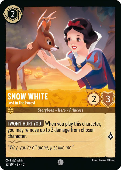 Disney Lorcana Debuts First Snow White Floodborn Card (Exclusive) :  r/LorcanaTCG