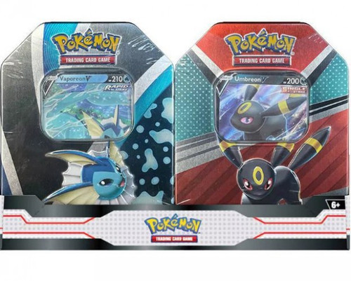 pokmon trading card game: eevee evolutions tin vaporeon v Pokemon TCG: Scarlet & Violet Prismatic Evolutions Mini Tin