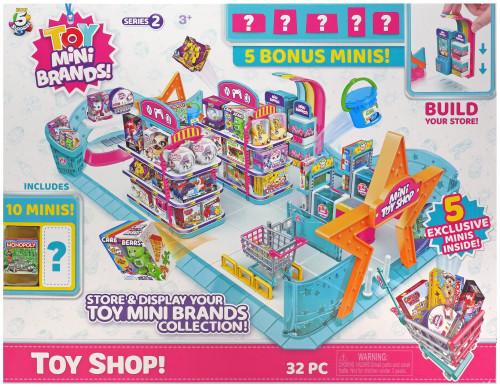 5 Surprise Mini Brands Mini Convenience Store Playset with 1 Exclusive Mini  by ZURU, Multicolor