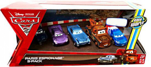 Disney Pixar Cars Cars 2 Multi-Packs Paris Scene Espionage 5-Pack