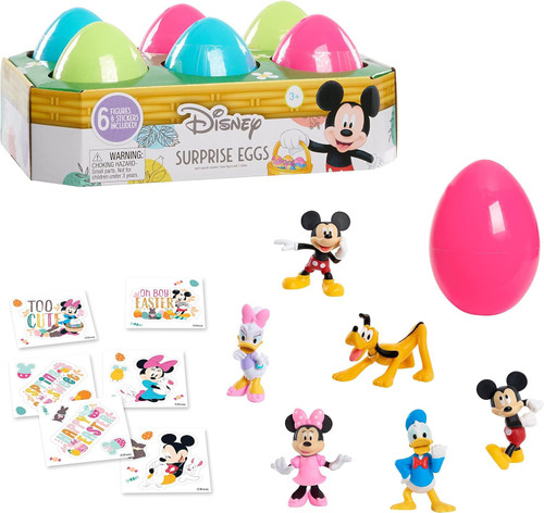 Disney Surprise Eggs Mickey Mouse Basket Mystery 6-Pack Just Play