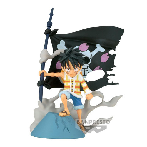 One Piece World Collectable Figure WCF Log Stories Monkey D. Luffy 3.2-Inch Collectible PVC Figure