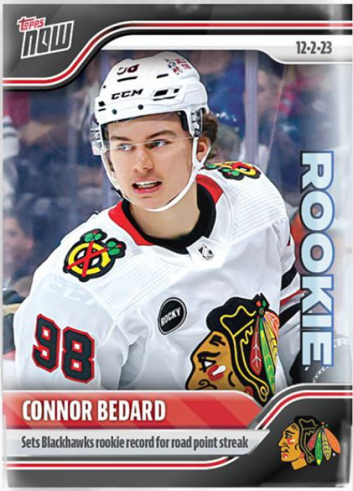 NHL Chicago Blackhawks 2023-24 NOW Hockey Connor Bedard Single