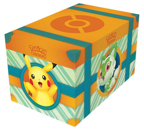 Pokemon Scarlet Violet Paldea Adventures Chest Gift Box 6 Booster Packs ...