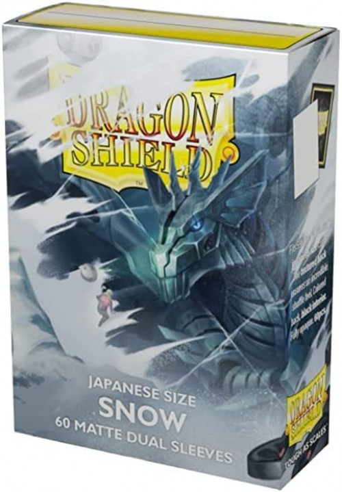 Dragon Shield Snow Matte Dual 60 pack sleeves Card Sleeves [Japanese Size]