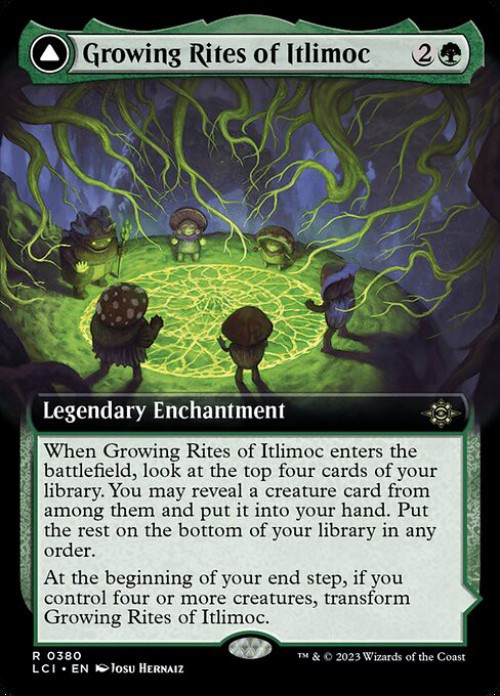 Growing Rites of Itlimoc // Itlimoc, Cradle of the Sun (PRE-191S) - rare: (compasslanddfc) - Foil