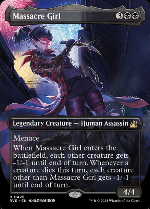 赤*黄様 Massacre Girl（foil版）アーティストプルーフ　mtg Magic The Gathering Ravnica Remastered Single Card Rare Massacre