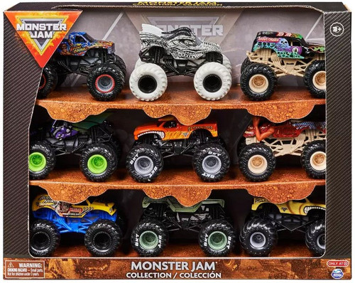 Monster Jam Collection Exclusive 164 Diecast Car 9-Pack Spin