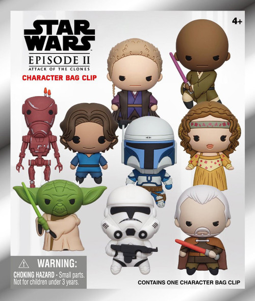 Star Wars 3D Figural Foam Bag Clip Episode II Attack of the Clones