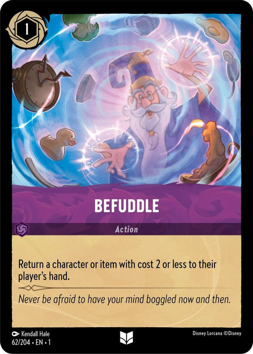 befuddle lorcana card - The First Chapter Amethyst Card Type 062/204EN1 | Befuddle | Set