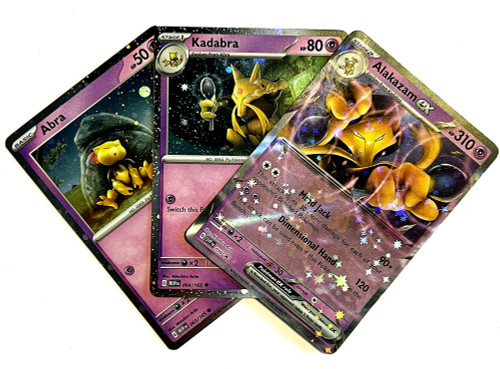Pokemon Scarlet Violet 151 Abra, Kadabra Alakazam Set of 3 Foil Promo  Single Cards - ToyWiz