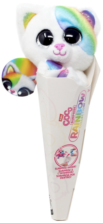 Coco Cones Surprise Rainbow Collection Floro Plush Zuru Toys - ToyWiz