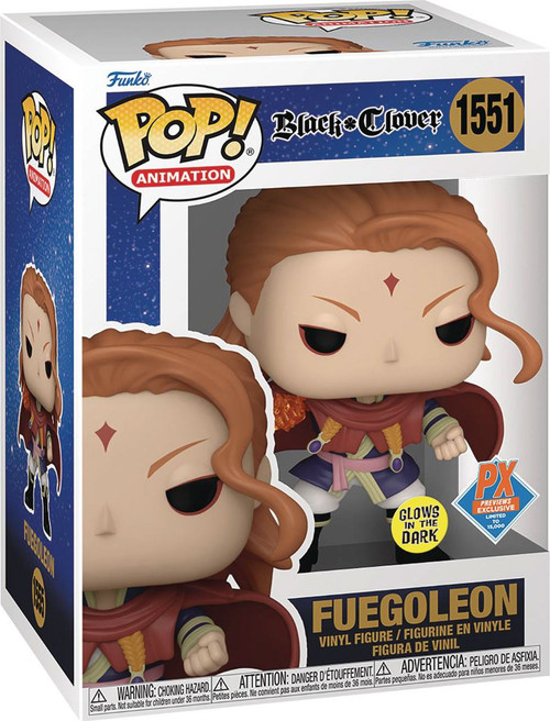 Funko Black Clover POP! Games Fuegoleon Exclusive Vinyl Figure #1551 [Glow-in-the-Dark]