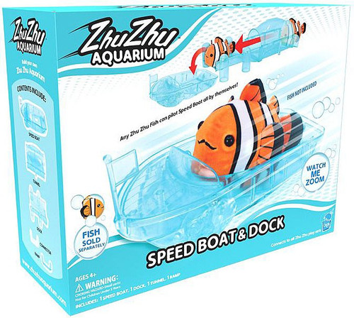 Bateau Et Ponton Zhu Zhu Aquarium - Pour Poissons Interactifs, Sans Eau, Compatible Avec Tous Les Coffrets - 9