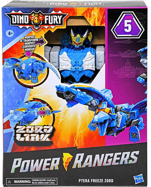 Power Rangers Dino Fury Zord Link Ptera Freeze Zord Action