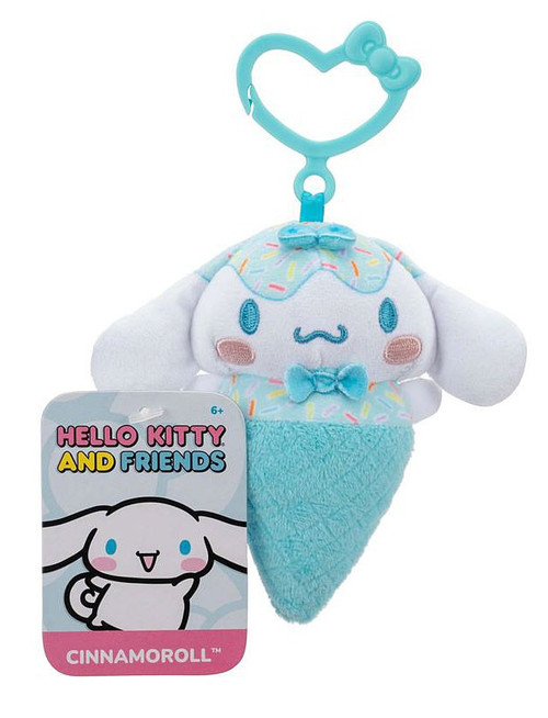 Sanrio Hello Kitty Friends Clip On Cinnamoroll 4 Plush Figure Ice Cream  Cone Jazwares - ToyWiz