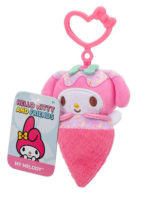Sanrio Hello Kitty Friends Clip On My Melody 4 Plush Figure Ice