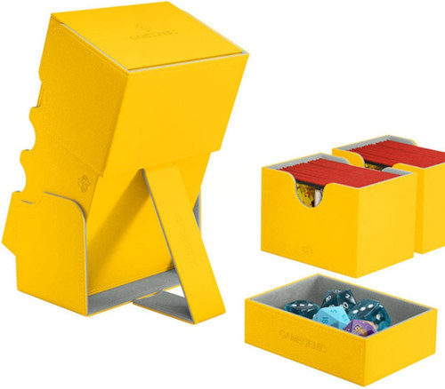 GameGenic Stronghold 200 XL 3 Piece Deck Box Yellow Asmodee - ToyWiz
