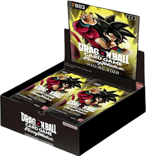 Dragon Ball Super Trading Card Game Fusion World 03 Raging Roar Booster Box  FB03 ENGLISH, 24 Packs Bandai - ToyWiz