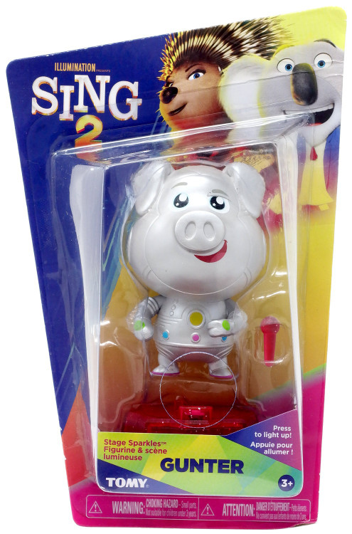 Sing Movie Sing Stage Sparkle Gunter Figure TOMY, ToyWiz