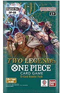 One Piece Trading Card Game Two Legends Booster Pack OP-08 ENGLISH, 12  Cards Bandai - ToyWiz