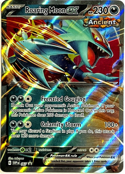 roaring moon ancient pokemon card What is the value of a EX Pokmon and is grading worth it? your opponent takes 2 Prize cards. Pokemon Scarlet Violet Single Card