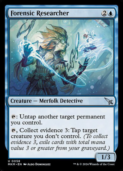 Magic The Gathering Murders at Karlov Manor Single Card Uncommon Forensic  Researcher 58 - ToyWiz